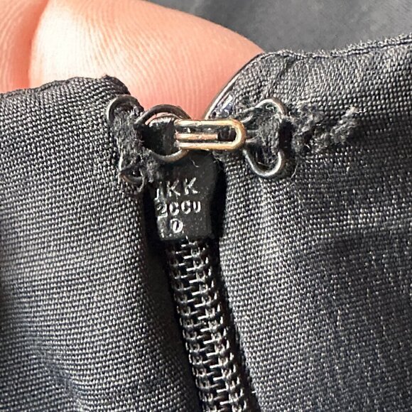 EUC - Betsy & Adam By Linda Bernell Black Ruched Evening Cocktail Dress - Size 8 - Picture 12 of 14